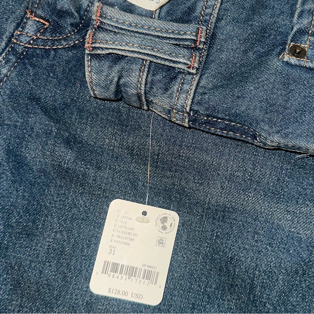 Free People Blue Boyfriend Jeans Classic Denim - Picture 3 of 6